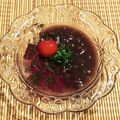 なつき☆ミ's cooksnap of when they made ❁夏に爽やか～紫蘇寒天入冷やしぜんざい❁.