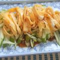 きらり流れ星's cooksnap of when they made きゅうりと卵のバンバンジー風サラダ.