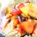 はーちゃん：3's cooksnap of when they made 夏野菜で甘酢あんかけ.