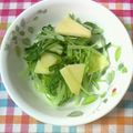 チェックのミニくま's cooksnap of when they made さっぱり♪林檎と水菜のサラダ.