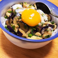 chako_nyan's cooksnap of when they made ナスのとろたま丼.