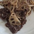 クックBTNRUR☆'s cooksnap of when they made サクサク蓮根牛肉きんぴら.