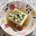 ゆきプー♡'s cooksnap of when they made ❤揚げ玉温奴❤.