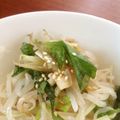 二角形's cooksnap of when they made あと一品★もやし・茗荷・大葉のポン酢あえ.