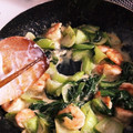 kiyominx's cooksnap of when they made パパッと♪えびと青梗菜のマヨ炒め.