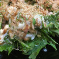 パコちび's cooksnap of when they made 簡単水菜と納豆の白和えサラダ.