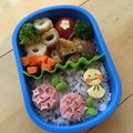 minch＊＊'s cooksnap of when they made キャラ弁にワンポイント☆あじさい♪.