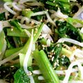 ゴロtaroo's cooksnap of when they made 小松菜ともやしのナムル.
