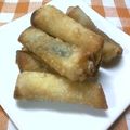 ねっちゃんっ's cooksnap of when they made 余った餃子の皮でのりチーズ揚げ♪.