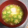卯月のうさぎ２０１４'s cooksnap of when they made おくらとたまごのお味噌汁.