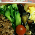 クックTHFG59☆'s cooksnap of when they made ナスの三色そぼろ丼と、簡単野菜スープ♡.