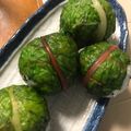 チャックねこ☆'s cooksnap of when they made スイスチャードでめはり寿司.