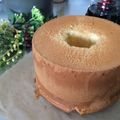SUZUKO＊'s cooksnap of when they made シフォンケーキ底上げ解消♡.