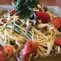 yayo34's cooksnap of when they made トマトと鶏肉の和風ジェノベーゼ冷製パスタ.