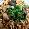 まいたkitchen's cooksnap of when they made 万能葱ときのこの食べるラー油パスタ.