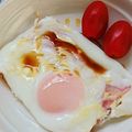 こまるのこ's cooksnap of when they made 簡単朝ご飯♪ベーコンエッグ☆.