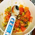 ｽｶｲﾌｨｯｼｭ☆'s cooksnap of when they made 離乳食　トマトとキュウリのきな粉和え.