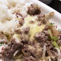 あたむ❤189's cooksnap of when they made もやしミンチチーズ.