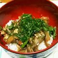 のしょあーづ's cooksnap of when they made なすの梅風味丼.