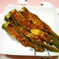 Haru Haru's cooksnap of when they made 万願寺唐辛子のミートソースつめ.