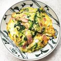 RoomA's cooksnap of when they made ほうれん草とベーコンの卵焼き.