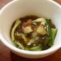 二角形's cooksnap of when they made 簡単☆きゅうりもずく酢.