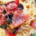 obaka's cooksnap of when they made なすとトマトと生ハムの冷製パスタ.