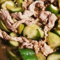 FURI☆FURI's cooksnap of when they made 豚肉ときゅうりのポン酢炒め.