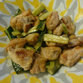 やすらー's cooksnap of when they made 鶏ももときゅうりのさっぱり炒め.