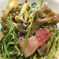 けーけー．'s cooksnap of when they made お弁当に☆時短料理豆苗とベーコンの卵とじ.