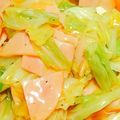 ★ちーた's cooksnap of when they made 簡単！春キャベツとハムの炒め物.