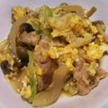 naodragon's cooksnap of when they made 豚肉とキャベツの玉子とじ.
