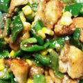のぶ代's cooksnap of when they made 鶏肉とピーマンの甘辛マスタード炒め♫.