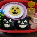 ちっち５５３５'s cooksnap of when they made ✿おにぎり⇒ハロウィン弁当✿（キャラ弁）.