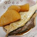 たまこ☆v☆'s cooksnap of when they made ぶりのあらで( ≧∀≦)ぶり大根♪.