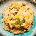 mahmican's cooksnap of when they made 【 ナスとピーマンの炒飯♪】.