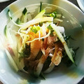 ☆ｷｬｻﾘﾝ☆'s cooksnap of when they made ちくわ、みょうが、きゅうりのサラダ.