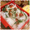 nakamucchi's cooksnap of when they made お弁当に♪蜂蜜梅干し&大葉の簡単彩りご飯.