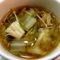 ☆f1y3☆'s cooksnap of when they made エビ白菜えのきの中華スープ☆簡単さっぱり.