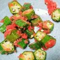 tsuyochan's cooksnap of when they made ◎オクラの明太子和え.