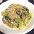 ほもい's cooksnap of when they made 青梗菜ともやしのひき肉炒め.