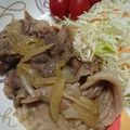 mirakkko's cooksnap of when they made 無糖&柔らかヘルシーな濃厚生姜焼き♡.