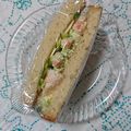 イチゴ、イチゴ。's cooksnap of when they made ぷりぷり海老のチーズ＆オニオンサンド.