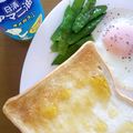 柳さき's cooksnap of when they made トーストのアマニ油かけ.