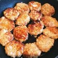 SIORINRIN♡'s cooksnap of when they made ☆鶏つくねの照り焼き☆.