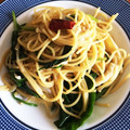 yymoc26's cooksnap of when they made ほうれん草とえのきのピリッと和風パスタ.