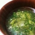 ニコにゃんママ's cooksnap of when they made 超簡単！オクラとみょうがの夏スープ☆.