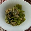 Machalin's cooksnap of when they made ミズ（山菜）とサバ缶の煮もの.