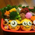 はるはっち☆'s cooksnap of when they made キャラ弁♡ミニオン♡簡単　ツムツム風.