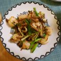 北海道伯爵's cooksnap of when they made ブラウンえのきとエビの炒め物.